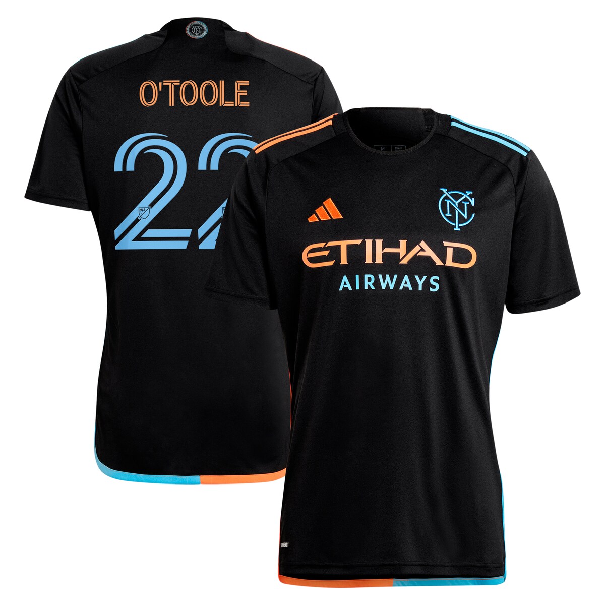 【エントリーでポイント5倍】【公式グッズ】MLS ニューヨーク・シティFC ケビン・オトゥール レプリカ ユニフォーム Adidas(アディダス) メンズ ブラック (ADI 2024/25 Men's Replica Jersey - Player)