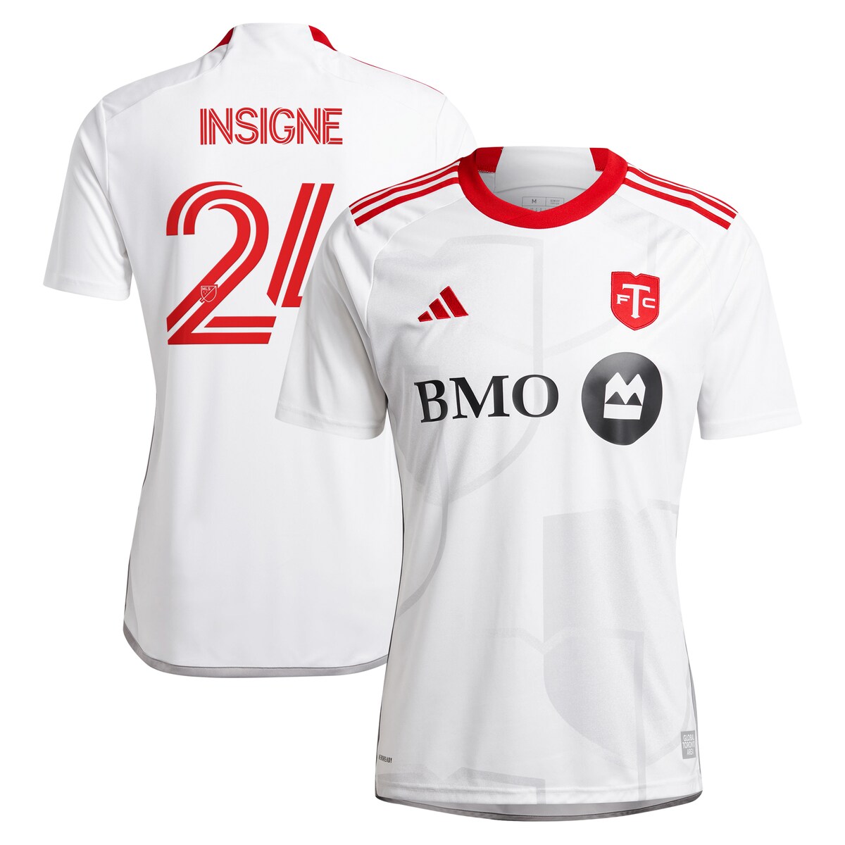 MLS トロントFC インシーニェ レプリカ ユニフォーム Adidas（アディダス） メンズ ホワイト (ADI 2024/25 Men's Replica Jersey - Player)