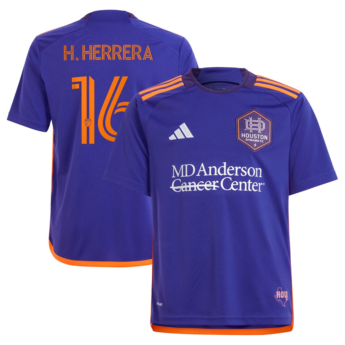 MLS ダイナモFC エレーラ レプリカ ユニフォーム Adidas（アディダス） ユース パープル (ADI 2024/25 Youth Replica Jersey - Player)