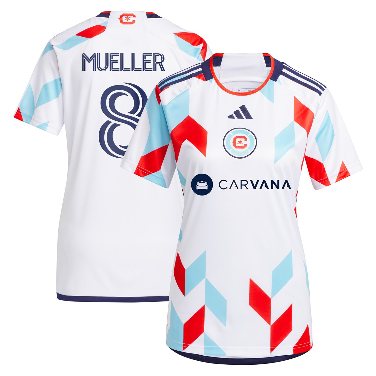 MLS シカゴ・ファイア ミュラー レプリカ ユニフォーム Adidas（アディダス） レディース ホワイト (ADI 2024/25 Women's Replica Jersey - Player)