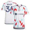 【公式グッズ】MLS シカゴ・ファイア クリス・ブレイディ レプリカ ユニフォーム Adidas(アディダス) メンズ ホワイト (ADI 2024/25 Men's Replica Jersey - Player)