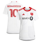 MLS トロントFC ベルナルデスキ レプリカ ユニフォーム Adidas（アディダス） レディース ホワイト (ADI 2024/25 Women's Replica Jersey - Player)