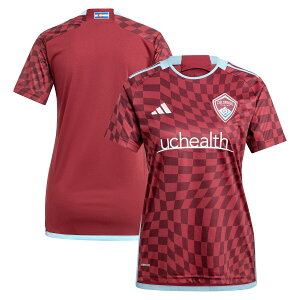 MLS コロラド・ラピッズ レプリカ ユニフォーム Adidas（アディダス） レディース バーガンディ (S24/25 COLORADO RAPIDS HOME JERSEY WOMEN)