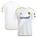 【公式グッズ】MLS LAギャラクシー オーセンティック ユニフォーム Adidas(アディダス) メンズ ホワイト (S24/25 LA GALAXY HOME JERSEY AUTHENTIC)