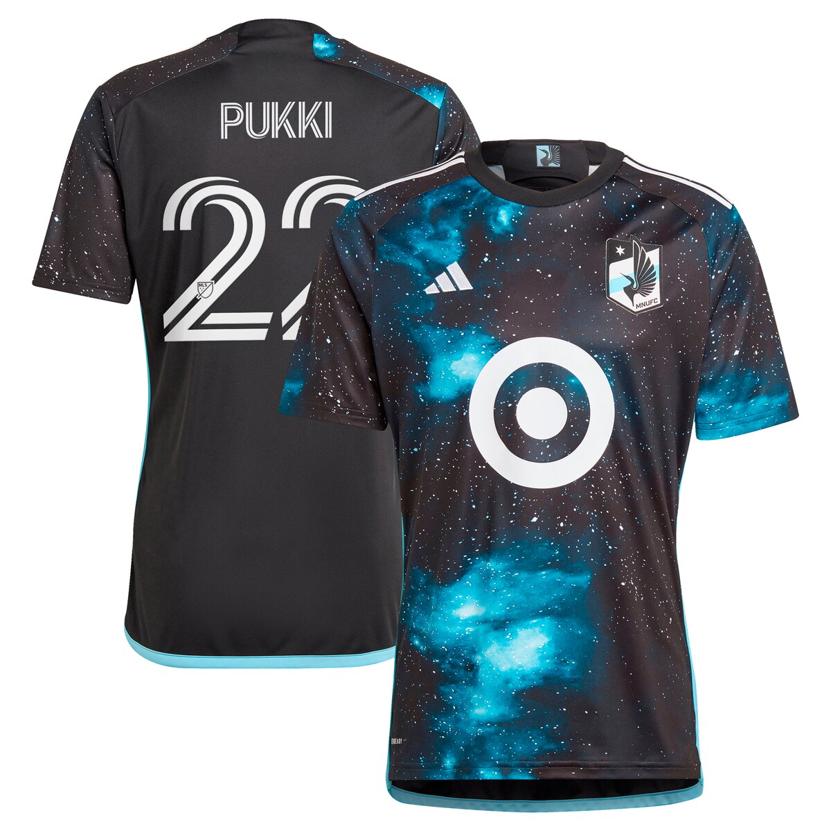 MLS ユナイテッドFC ティーム・プッキ レプリカ ユニフォーム Adidas（アディダス） メンズ ブラック (ADI 2024/25 Men's Replica Jersey - Player)