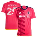 【公式グッズ】MLS セントルイス・シティSC アジエル・ジャクソン レプリカ ユニフォーム Adidas(アディダス) メンズ レッド (ADI 2024/25 Men's Replica Jersey - Player)