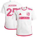 【公式グッズ】MLS セントルイス・シティSC アジエル・ジャクソン レプリカ ユニフォーム Adidas(アディダス) ユース ホワイト (ADI 2024/25 Youth Replica Jersey - Player)