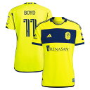 MLS ナッシュビル・SC タイラー・ボイド オーセンティック ユニフォーム Adidas（アディダス） メンズ イエロー (ADI 2024/25 Men's Authentic Jersey - Player)