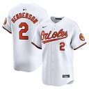 【公式グッズ】MLB オリオールズ グナー・ヘンダーソン リミテッド ユニフォーム Nike ナイキ メンズ ホワイト (2024 Nike Men's Lim...
