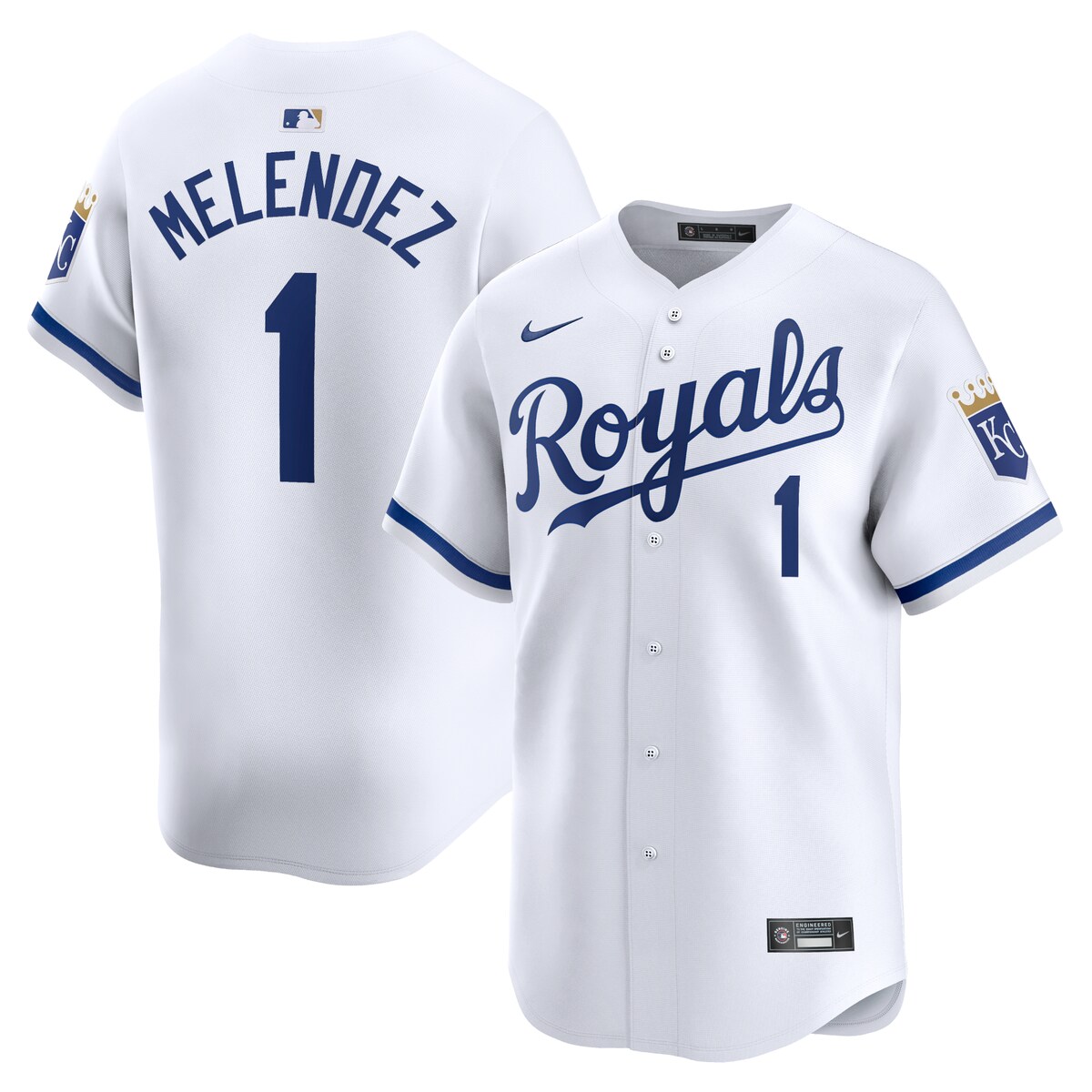 MLB ロイヤルズ MJ・メレンデス リミテッド ユニフォーム Nike ナイキ メンズ ホワイト (2024 Nike Men's Limited Player Jerseys - FTF NTP Master Style)