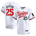 MLB ツインズ バイロン・バクストン ホーム リミテッド ユニフォーム Nike ナイキ メンズ ホワイト (2024 Nike Men's Limited Player Jerseys - FTF NTP Master Style)