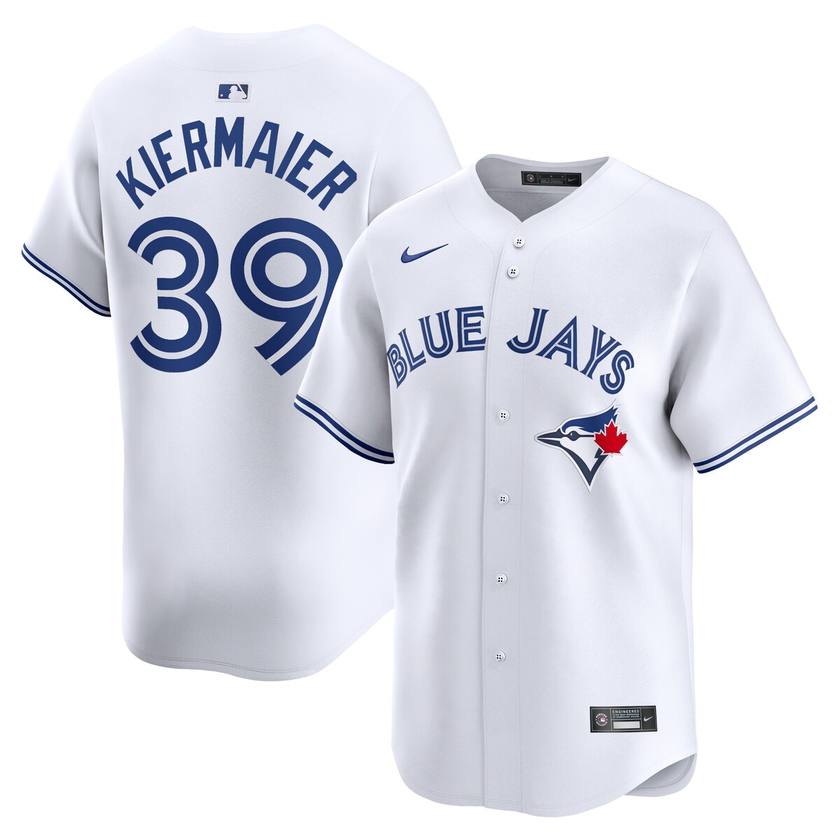 MLB ブルージェイズ ケビン・キアマイアー ホーム リミテッド ユニフォーム Nike ナイキ メンズ ホワイト (2024 Nike Men's Limited Player Jerseys - FTF NTP Master Style)