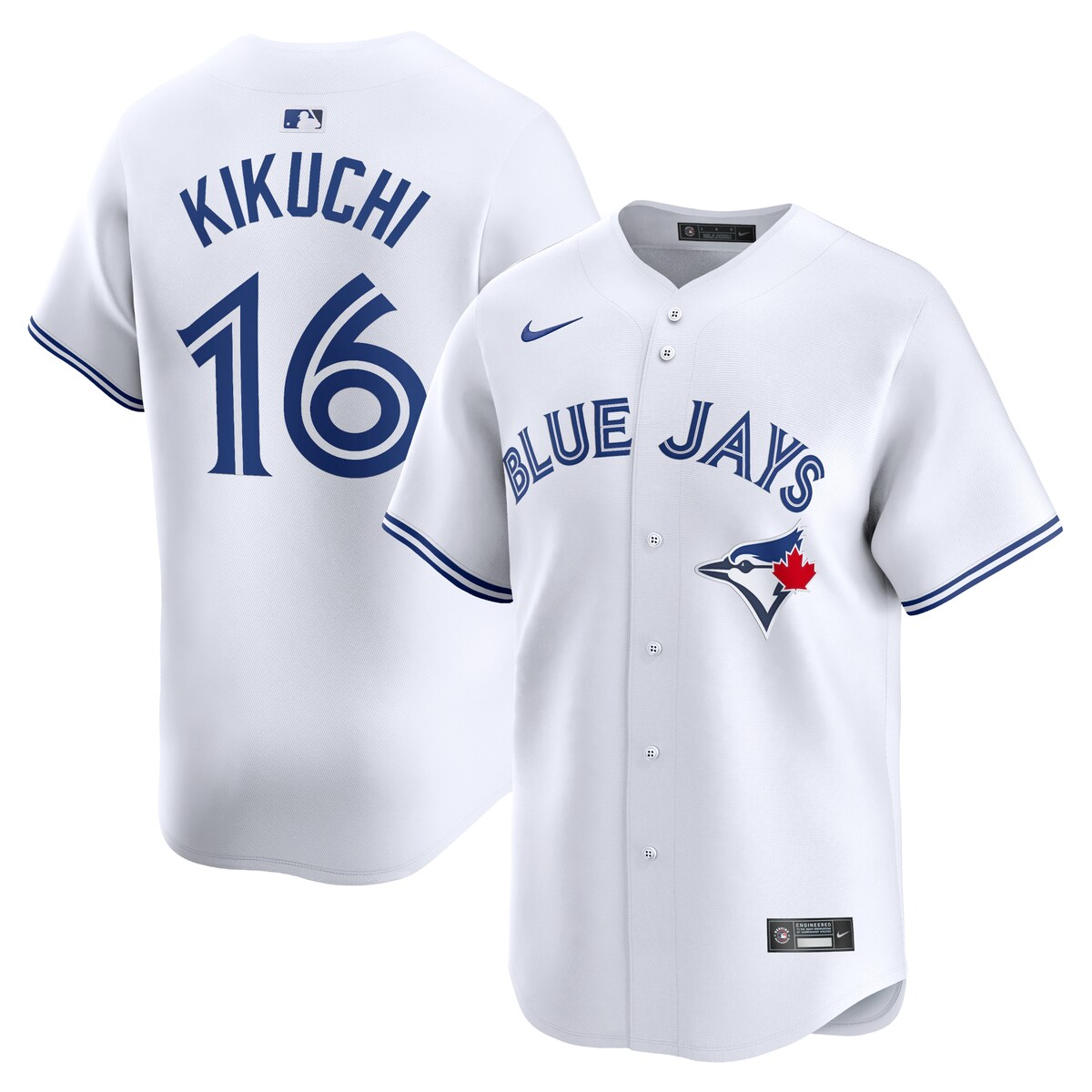 MLB ブルージェイズ 菊池 雄星 ホーム リミテッド ユニフォーム Nike ナイキ メンズ ホワイト (2024 Nike Men's Limited Player Jerseys - FTF NTP Master Style)