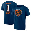 【公式グッズ】NFL ベアーズ Tシャツ Fanatics/ファナティクス メンズ ネイビー (Mens NFL SP24 FB Fathers Day NN Cotton SST)