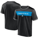 MLS シャーロットFC Tシャツ Fanatics（ファナティクス） メンズ ブラック (NUT S24 Men's Advantages Fashion Top)