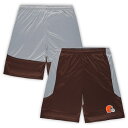【公式グッズ】NFL ブラウンズ カジュアル ショーツ (ビッグサイズ) Fanatics(ファナティクス) メンズ ブラウン (NFL 24 POLY SHORTS)
