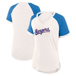 MLB レンジャーズ Tシャツ Fanatics（ファナティクス） レディース ホワイト (Fanatics For the Team Slub Jersey SS Tee)