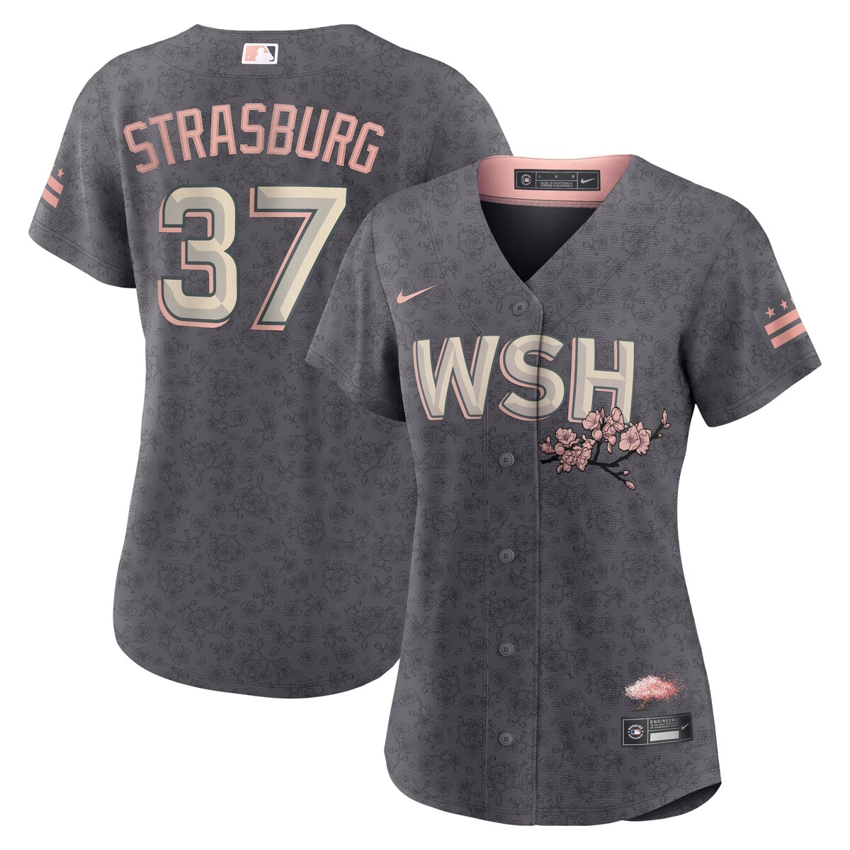 MLB ナショナルズ スティーブン・ストラスバーグ レプリカ ユニフォーム Nike ナイキ レディース グレイ (Women's Nike Replica City Connect Player Jersey - 2022)