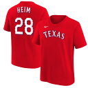 【公式グッズ】MLB レンジャーズ ジョナ・ハイム Tシャツ Nike ナイキ キッズ レッド (Youth N&N Tees - Leagues New & Upcoming Rd 2)(4)