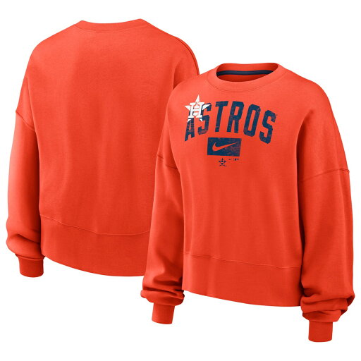 【公式グッズ】MLB アストロズ トレーナー Nike/ナイキ レディース オレンジ (Women's Nike MLB Crewneck Fleece) 【公式グッズ】MLB アストロズ トレーナー Nike/ナイキ レディース オレンジ (Women's Nike MLB Crewneck Fleece)