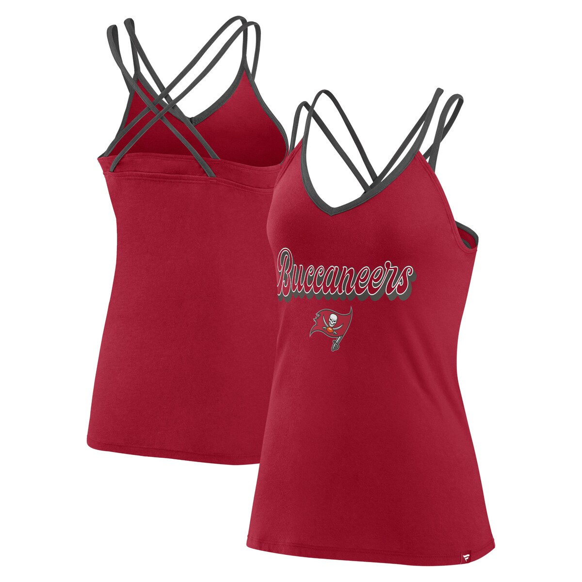 NFL バッカニアーズ タンクトップ Fanatics（ファナティクス） レディース レッド (24 Women's Go For It Biblend Strappy Back Tank)