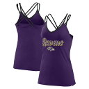 Beat the heat and keep your Baltimore Ravens spirits high on game day with this Fanatics Branded Go For It tank top. Its cross back spaghetti straps provide a bare-shouldered look without compromising support. The printed Baltimore Ravens graphics make it easy to show your unwavering passion for your favorites whether you're lounging around the house or cheering them on in the big game.ImportedSleevelessScreen print graphicsMachine wash, tumble dry lowWoven clip tagOfficially licensedMaterial: 100% CottonCrossbackBrand: Fanatics Branded