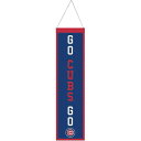 【公式グッズ】MLB カブス ペナント WinCraft/ウィンクラフト (8X32 Wool Banner Slogan)