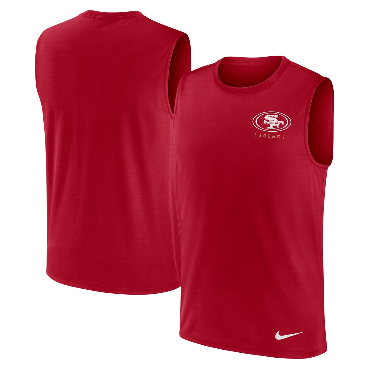 ナイキ タンクトップ  メンズ NFL 49ers タンクトップ Nike ナイキ メンズ スカーレット (Mens NFL SP24 Nike Large Muscle Logo Tank)