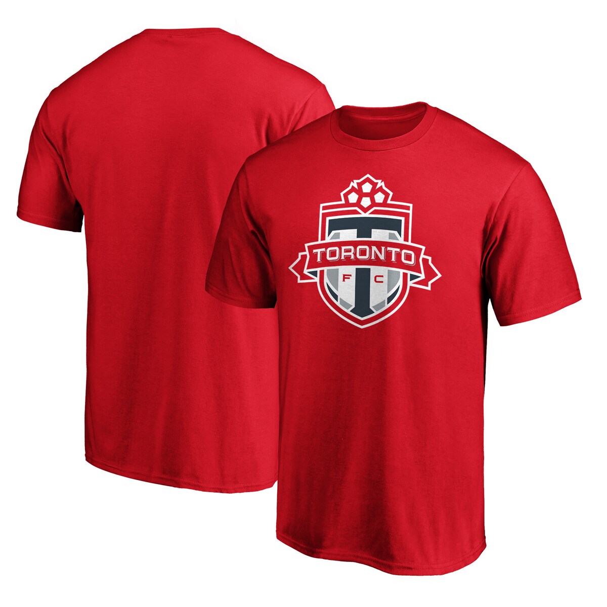 MLS トロントFC Tシャツ Fanatics（ファナティクス） メンズ レッド (NUT S24 Men's Primary Logo Cotton Tee)