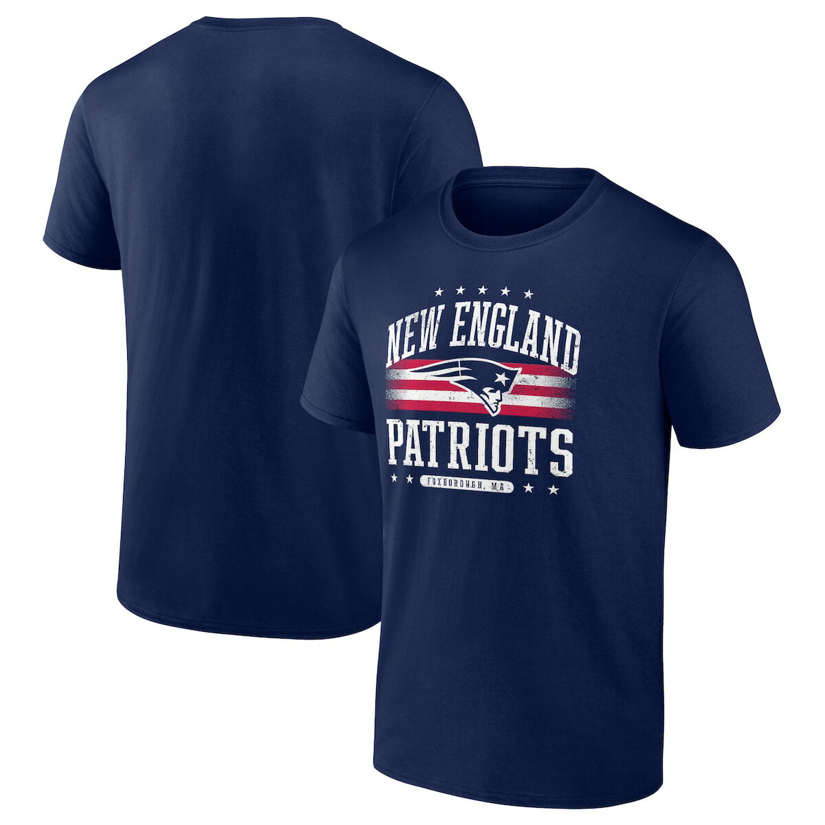 NFL ペイトリオッツ Tシャツ Fanatics（ファナティクス） メンズ ネイビー (Mens NFL SP24 FB Americana Team Cotton SST)