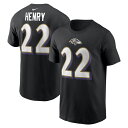 【公式グッズ】NFL レイブンズ デリック・ヘンリー ネーム&ナンバー Tシャツ Nike/ナイキ メンズ ブラック (24 Men's Nike Player N&N SST)