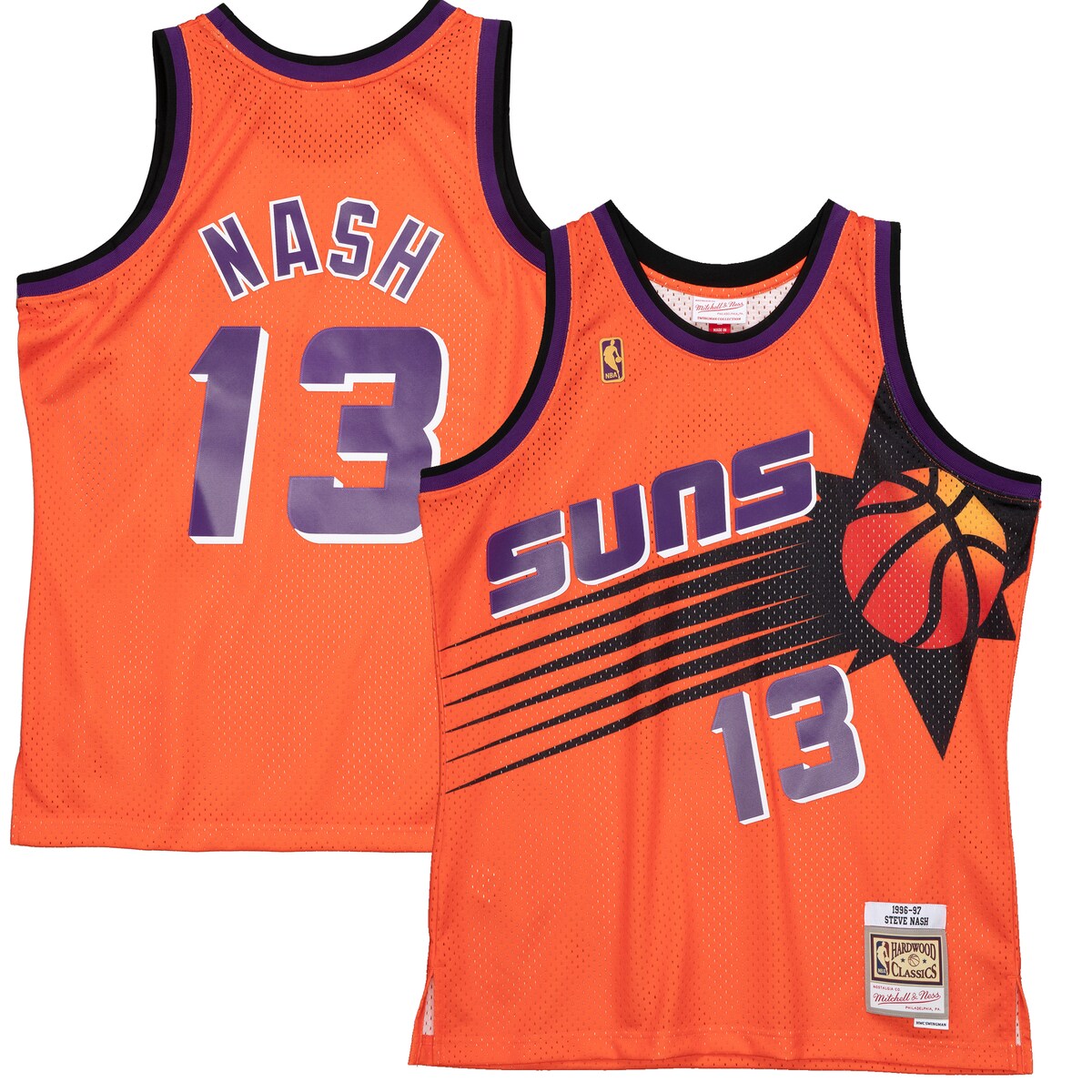 NBA サンズ スティーブ・ナッシュ ユニフォーム Mitchell & Ness（ミッチェル＆ネス） メンズ オレンジ (MNC RELOAD SWINGMAN JERSEY 2.0)