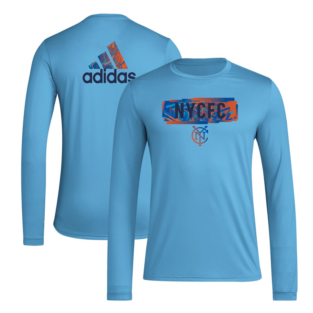 MLS ニューヨーク・シティFC 長袖 Tシャツ Adidas（アディダス） メンズ ライトブルー (ADI S24 Men's Local Pop LS Tee)