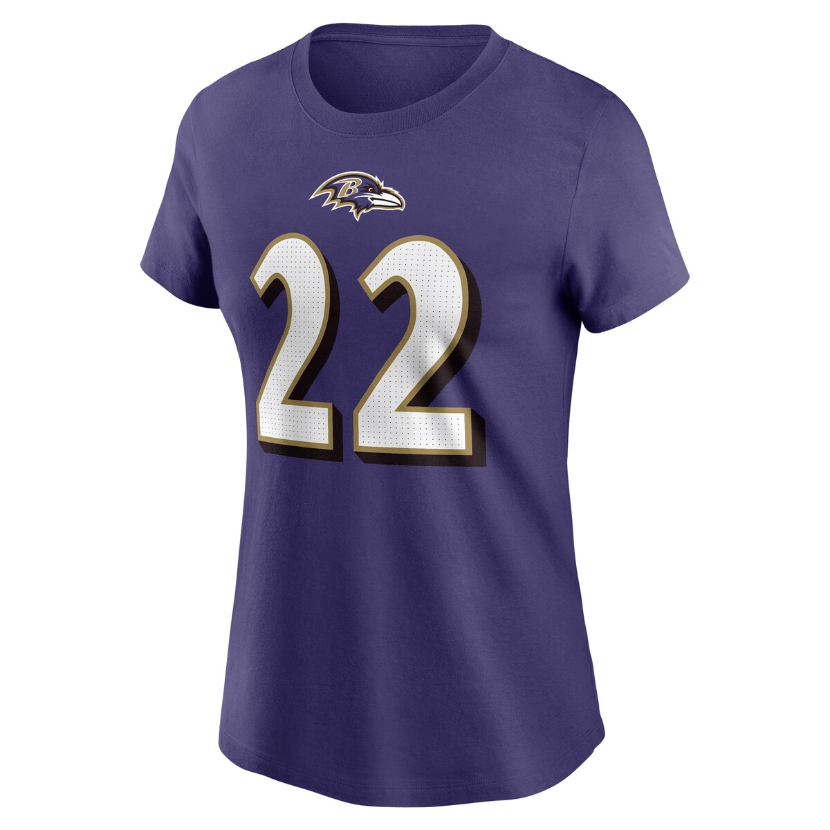 【公式グッズ】NFL レイブンズ デリック・ヘンリー Tシャツ Nike/ナイキ レディース パープル (24 Women's Nike Player N&N SST)