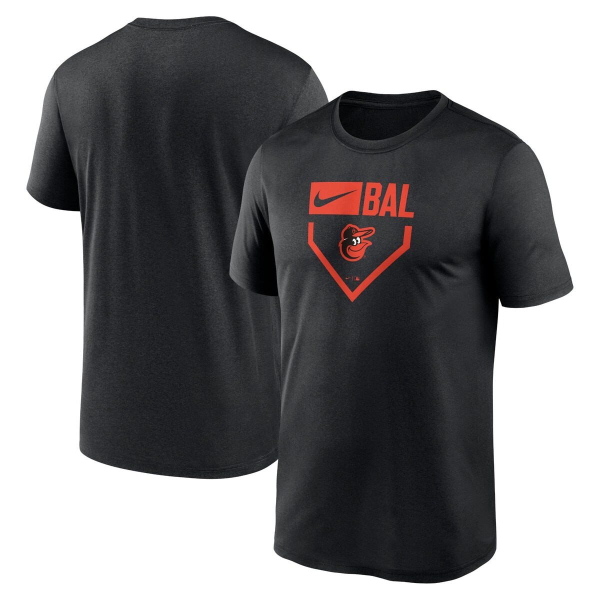 【公式グッズ】MLB オリオールズ Tシャツ Nike ナイキ メンズ ブラック (Men's Nike MLB Home Plate Icon Legend Tee SP24)