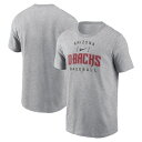 MLB ダイヤモンドバックス Tシャツ Nike ナイキ メンズ ヘザーグレイ (Men's Nike Home Team Athletic Arch Tee SP24)