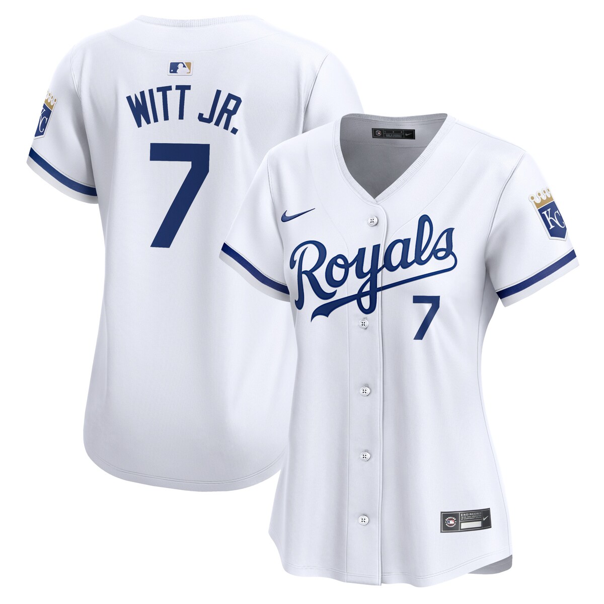 MLB ロイヤルズ ボビー・ウィット・Jr ホーム リミテッド ユニフォーム Nike ナイキ レディース ホワイト (2024 Nike Women's Limited Player Jerseys - FTF NTP Master Style)