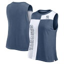 MLB ヤンキース タンクトップ Fanatics（ファナティクス） レディース ネイビー (Fanatics Script Color Blocked Tank)