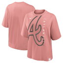 Women 039 s Nike Pink Atlanta Braves Statement Boxy T-Shirt