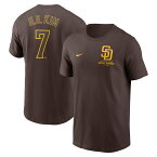 MLB パドレス 金 河成 グラフィック Tシャツ Nike ナイキ メンズ ブラウン (Nike MLB Seoul Series Player Cotton Graphic SST - Kim)