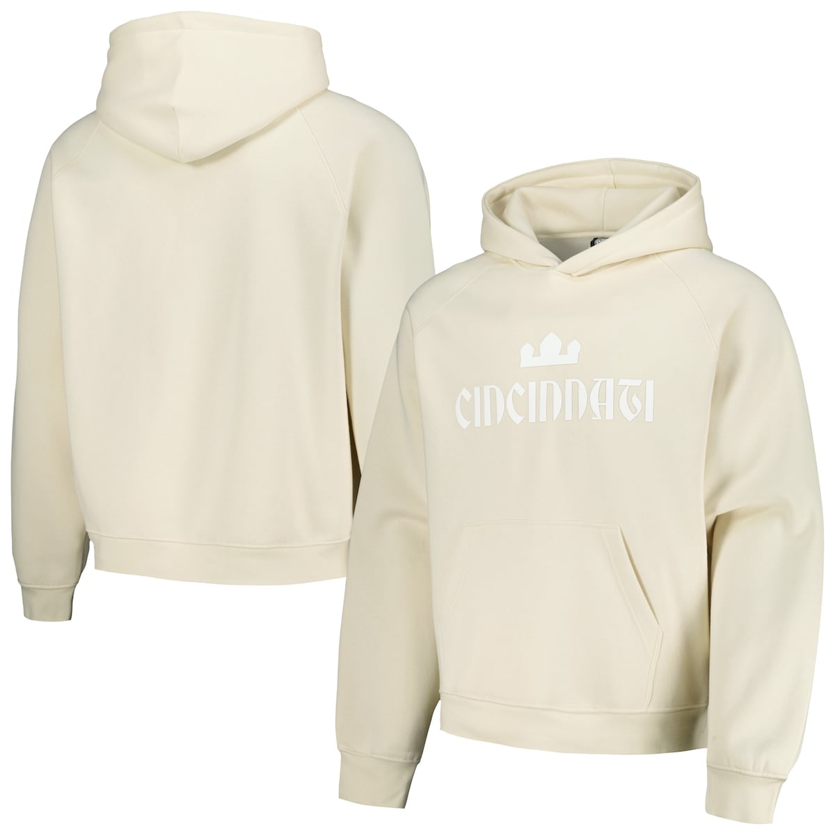 MLS FCシンシナティ プルオーバー パーカー Sport Design Sweden メンズ クリーム (SDS S24 Men's Tonal Team Primary Logo Oversized PO Hood)