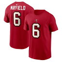 Baker Mayfield is consistently one of the most dominant players on the gridiron. This Player Name and Number T-shirt from Nike is a strong tribute to your favorite player's career with the Tampa Bay Buccaneers. Designed as a simple alternative to the on-field jerseys, this player tee features bold graphics on the front and back so you can proudly support your Tampa Bay Buccaneers.Officially licensedBrand: NikeMaterial: 100% CottonImportedScreen print graphicsShort sleeveMachine wash, tumble dry lowCrew neck