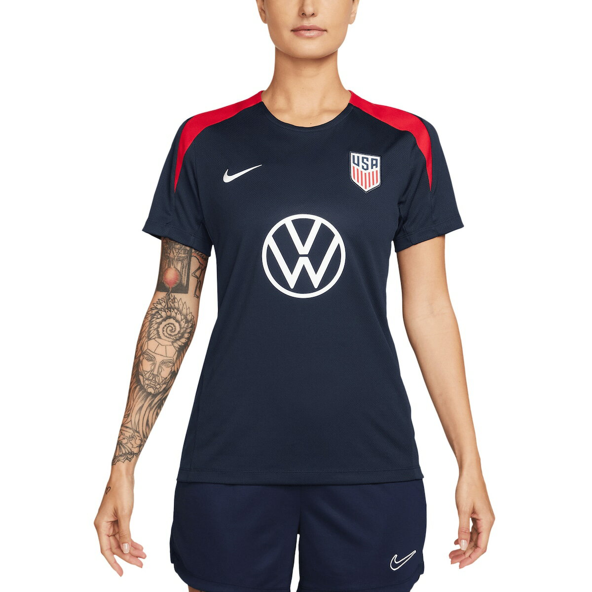 ナイキ NATIONAL TEAM アメリカ代表 ストライクトップ トレーニングウェア Nike ナイキ レディース ネイビー (NIK SU24 Women's Strike Top)