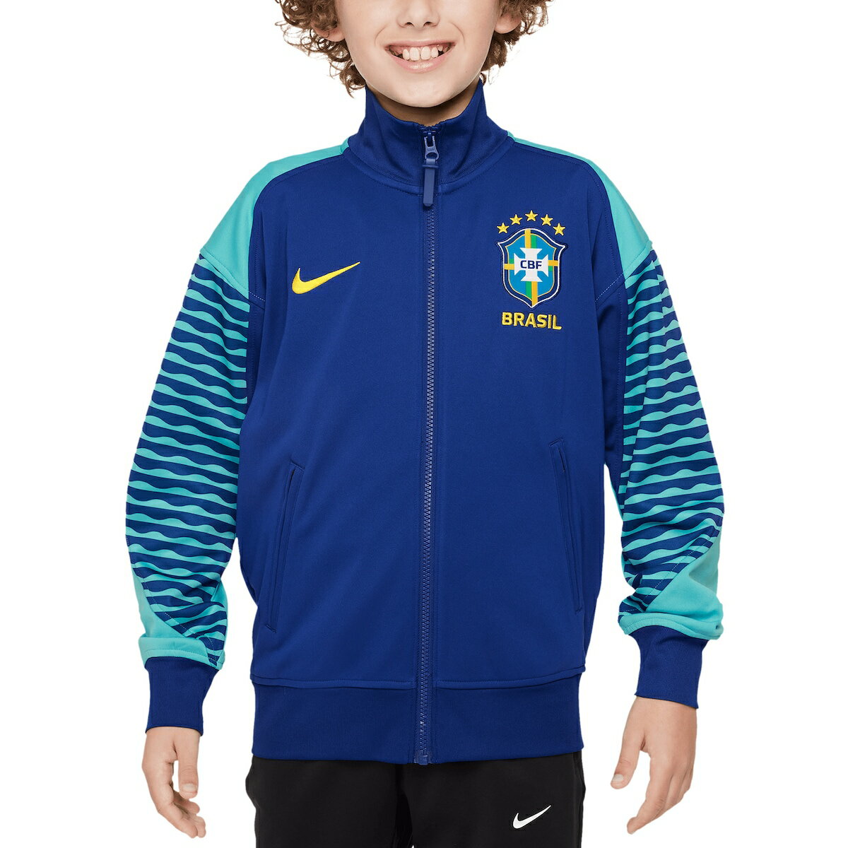 NATIONAL TEAM ブラジル代表 ジャケット Nike ナイキ キッズ ロイヤル (NIK SU24 Youth Academy Pro Anthem Jacket)