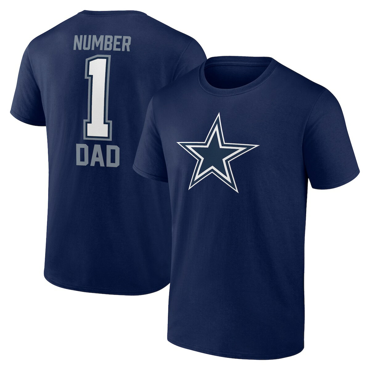 【公式グッズ】NFL カウボーイズ Tシャツ Fanatics/ファナティクス メンズ ネイビー (NFL 24 SS 2 SIDED #1 DAD TEE)