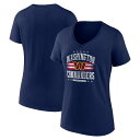 【公式グッズ】NFL コマンダーズ Tシャツ Fanatics(ファナティクス) レディース ネイビー (24 Women's Americana Team Cotton Short Sleeve Tee)
