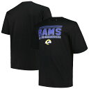 【公式グッズ】NFL ラムズ Tシャツ (ビッグサイズ) Fanatics(ファナティクス) メンズ ブラック (NFL 24 SS BLACK POP TEE)(4)