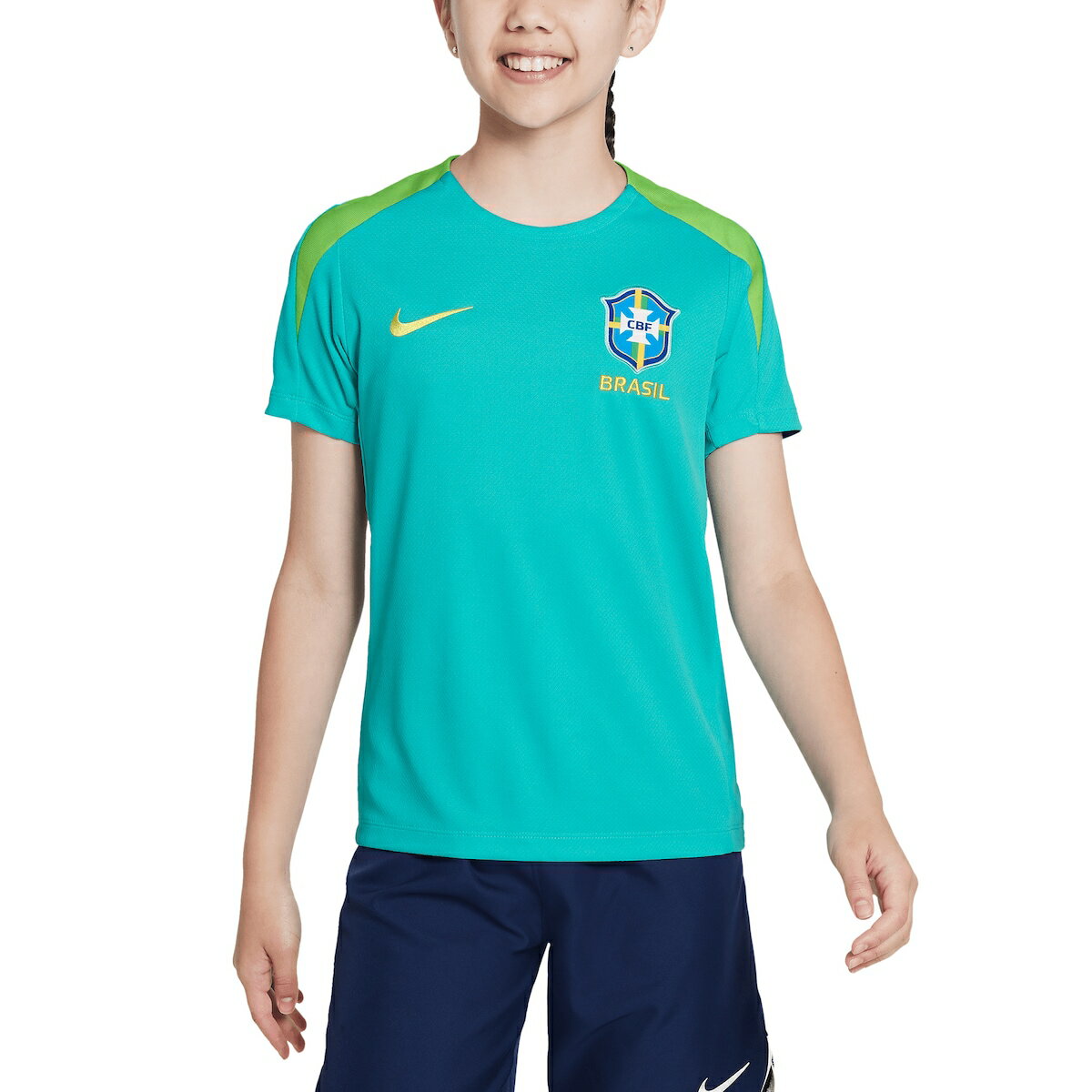 NATIONAL TEAM ブラジル代表 ストライクトップ トレーニングウェア Nike ナイキ キッズ ブルー (NIK SU24 Youth Strike Top)