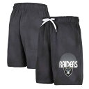 For young Las Vegas Raiders fans looking to kick back and relax, these Beach Bum shorts score big. The sun-bleached design features Las Vegas Raiders graphics printed on comfy fabric and French terry lining for added softness. An adjustable waistband provides a customizable fit for the most comfortable wearing all day.Machine wash, tumble dry lowTwo side pocketsScreen print graphicsImportedFrench terry liningOfficially licensedInseam on size S measures approx. 5"Brand: OuterstuffElastic waistbandMaterial: 100% Cotton