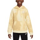 【公式グッズ】NATIONAL TEAM アメリカ代表 フリース プルオーバー パーカー Nike/ナイキ キッズ クリーム (NIK SU24 Youth NSW Club PO Hood)